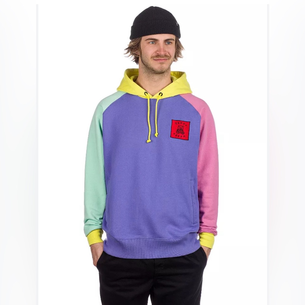 TEDDY FRESH COLOR BLOCK HOODIE Size Medium